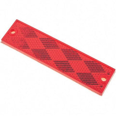 Truck-Lite - 1-1/4" Long x 4-5/16" Wide, Red Lens & Reflector - Acrylic - Industrial Tool & Supply