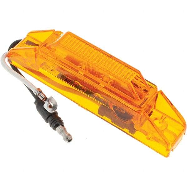 Truck-Lite - 4" Long, 0.05 Amp, LED Side Marker Light Kit - 12 Volts, Yellow - Industrial Tool & Supply
