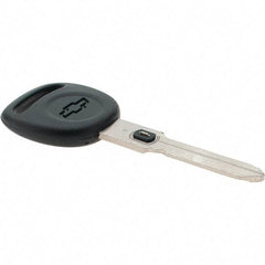 Made in USA - Chevrolet VATS Key Blank - Nickel/Plastic - Industrial Tool & Supply