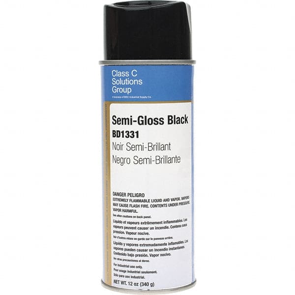 Enamel Spray Paint: Semi-Gloss, 12 oz