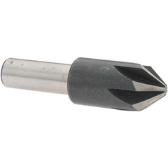 Value Collection - 3/4" Head Diam, 1/2" Shank Diam, 6 Flute 82° High Speed Steel Countersink - Industrial Tool & Supply