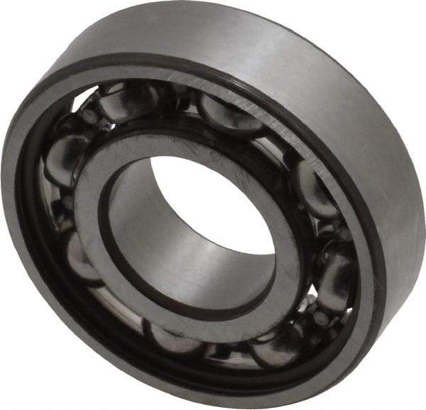 SKF - 12mm Bore Diam, 28mm OD, Open Deep Groove Radial Ball Bearing - 8mm Wide, 1 Row, Round Bore, 2,360 Nm Static Capacity, 5,400 Nm Dynamic Capacity - Industrial Tool & Supply