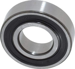 SKF - 15mm Bore Diam, 32mm OD, Double Seal Deep Groove Radial Ball Bearing - 9mm Wide, 1 Row, Round Bore, 2,850 Nm Static Capacity, 5,850 Nm Dynamic Capacity - Industrial Tool & Supply