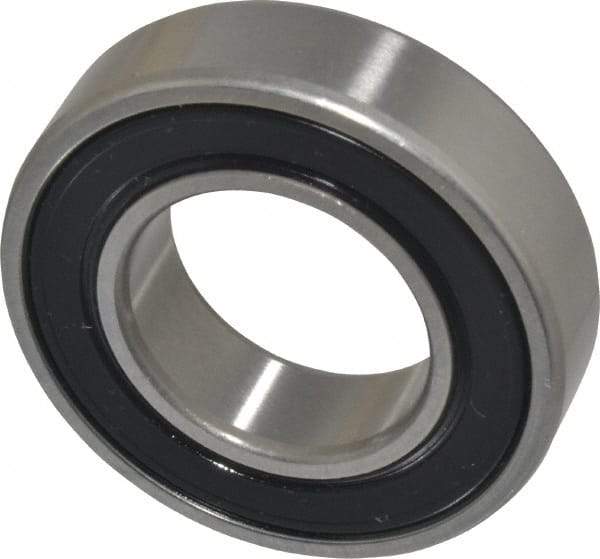 SKF - 25mm Bore Diam, 47mm OD, Double Seal Deep Groove Radial Ball Bearing - 12mm Wide, 1 Row, Round Bore, 6,550 Nm Static Capacity, 11,900 Nm Dynamic Capacity - Industrial Tool & Supply