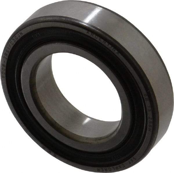 SKF - 30mm Bore Diam, 55mm OD, Double Seal Deep Groove Radial Ball Bearing - 13mm Wide, 1 Row, Round Bore, 8,300 Nm Static Capacity, 13,800 Nm Dynamic Capacity - Industrial Tool & Supply