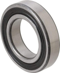 SKF - 35mm Bore Diam, 62mm OD, Double Seal Deep Groove Radial Ball Bearing - 14mm Wide, 1 Row, Round Bore, 10,200 Nm Static Capacity, 16,800 Nm Dynamic Capacity - Industrial Tool & Supply