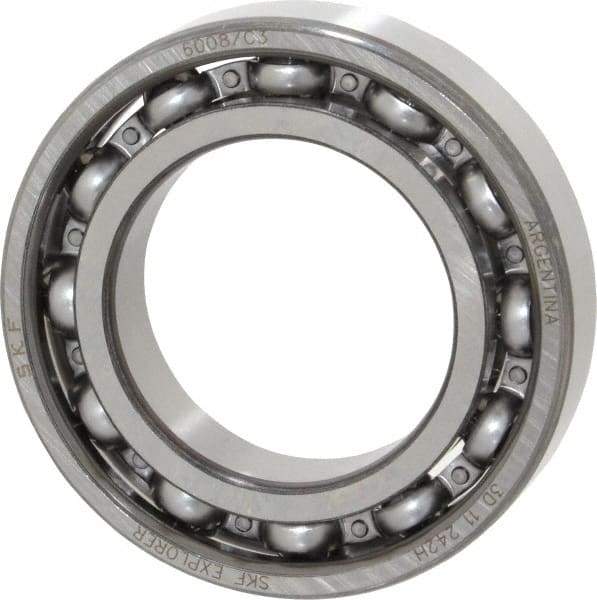 SKF - 40mm Bore Diam, 68mm OD, Open Deep Groove Radial Ball Bearing - 15mm Wide, 1 Row, Round Bore, 11,600 Nm Static Capacity, 17,800 Nm Dynamic Capacity - Industrial Tool & Supply