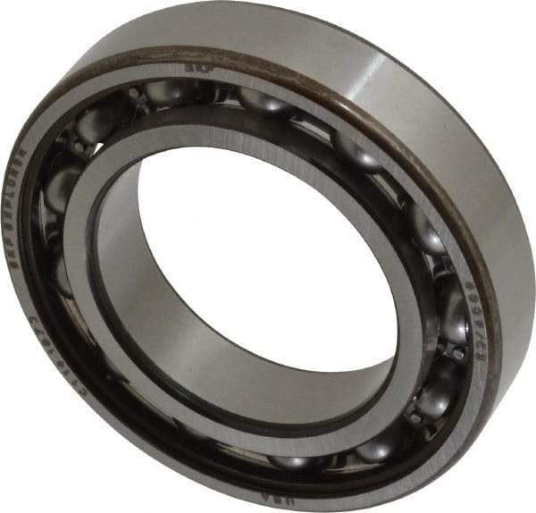 SKF - 45mm Bore Diam, 75mm OD, Open Deep Groove Radial Ball Bearing - 16mm Wide, 1 Row, Round Bore, 14,600 Nm Static Capacity, 22,100 Nm Dynamic Capacity - Industrial Tool & Supply