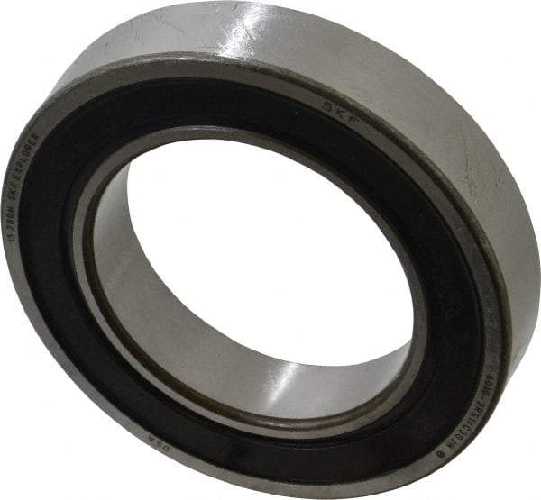 SKF - 50mm Bore Diam, 80mm OD, Double Seal Deep Groove Radial Ball Bearing - 16mm Wide, 1 Row, Round Bore, 16,000 Nm Static Capacity, 22,900 Nm Dynamic Capacity - Industrial Tool & Supply