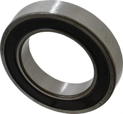 SKF - 50mm Bore Diam, 80mm OD, Double Seal Deep Groove Radial Ball Bearing - 16mm Wide, 1 Row, Round Bore, 16,000 Nm Static Capacity, 22,900 Nm Dynamic Capacity - Industrial Tool & Supply