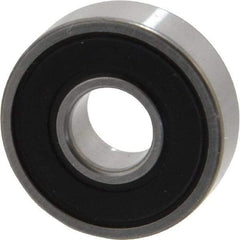 SKF - 8mm Bore Diam, 22mm OD, Double Seal Deep Groove Radial Ball Bearing - 7mm Wide, 1 Row, Round Bore, 1,370 Nm Static Capacity, 3,450 Nm Dynamic Capacity - Industrial Tool & Supply