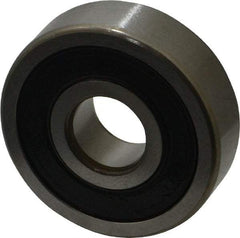 SKF - 10mm Bore Diam, 30mm OD, Double Seal Deep Groove Radial Ball Bearing - 9mm Wide, 1 Row, Round Bore, 2,360 Nm Static Capacity, 5,400 Nm Dynamic Capacity - Industrial Tool & Supply