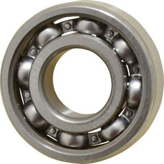 SKF - 20mm Bore Diam, 47mm OD, Open Deep Groove Radial Ball Bearing - 14mm Wide, 1 Row, Round Bore, 6,550 Nm Static Capacity, 13,500 Nm Dynamic Capacity - Industrial Tool & Supply