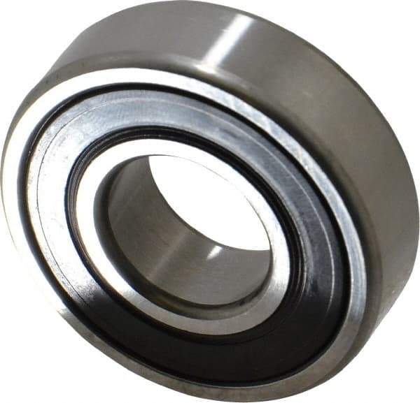 SKF - 20mm Bore Diam, 47mm OD, Double Seal Deep Groove Radial Ball Bearing - 14mm Wide, 1 Row, Round Bore, 6,550 Nm Static Capacity, 13,500 Nm Dynamic Capacity - Industrial Tool & Supply