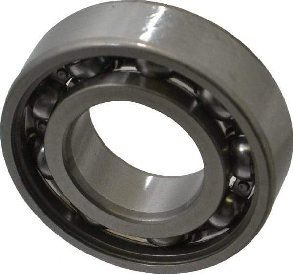 SKF - 25mm Bore Diam, 52mm OD, Open Deep Groove Radial Ball Bearing - 15mm Wide, 1 Row, Round Bore, 7,800 Nm Static Capacity, 14,800 Nm Dynamic Capacity - Industrial Tool & Supply