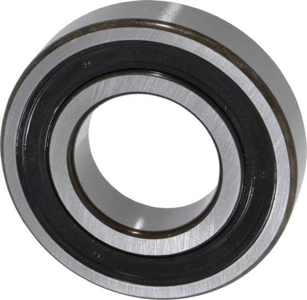 SKF - 35mm Bore Diam, 72mm OD, Double Seal Deep Groove Radial Ball Bearing - 17mm Wide, 1 Row, Round Bore, 15,300 Nm Static Capacity, 27,000 Nm Dynamic Capacity - Industrial Tool & Supply