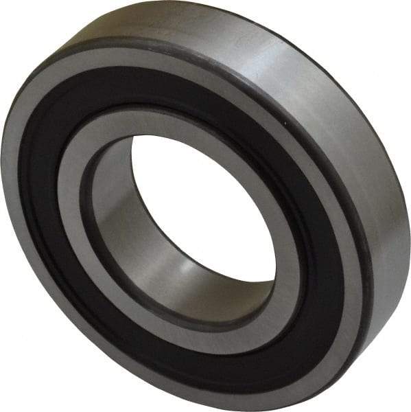SKF - 40mm Bore Diam, 80mm OD, Double Seal Deep Groove Radial Ball Bearing - 18mm Wide, 1 Row, Round Bore, 19,000 Nm Static Capacity, 32,500 Nm Dynamic Capacity - Industrial Tool & Supply