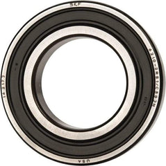 SKF - 50mm Bore Diam, 90mm OD, Double Seal Deep Groove Radial Ball Bearing - 20mm Wide, 1 Row, Round Bore, 23,200 Nm Static Capacity, 37,100 Nm Dynamic Capacity - Industrial Tool & Supply