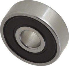 SKF - 7mm Bore Diam, 22mm OD, Double Seal Deep Groove Radial Ball Bearing - 7mm Wide, 1 Row, Round Bore, 1,370 Nm Static Capacity, 3,450 Nm Dynamic Capacity - Industrial Tool & Supply