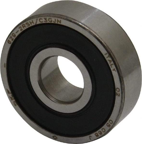 SKF - 9mm Bore Diam, 26mm OD, Double Seal Deep Groove Radial Ball Bearing - 8mm Wide, 1 Row, Round Bore, 1,960 Nm Static Capacity, 4,750 Nm Dynamic Capacity - Industrial Tool & Supply