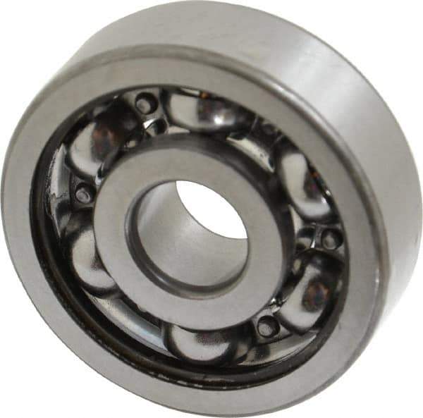 SKF - 10mm Bore Diam, 35mm OD, Open Deep Groove Radial Ball Bearing - 11mm Wide, 1 Row, Round Bore, 3,400 Nm Static Capacity, 8,520 Nm Dynamic Capacity - Industrial Tool & Supply