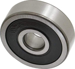 SKF - 10mm Bore Diam, 35mm OD, Double Seal Deep Groove Radial Ball Bearing - 11mm Wide, 1 Row, Round Bore, 3,400 Nm Static Capacity, 8,520 Nm Dynamic Capacity - Industrial Tool & Supply