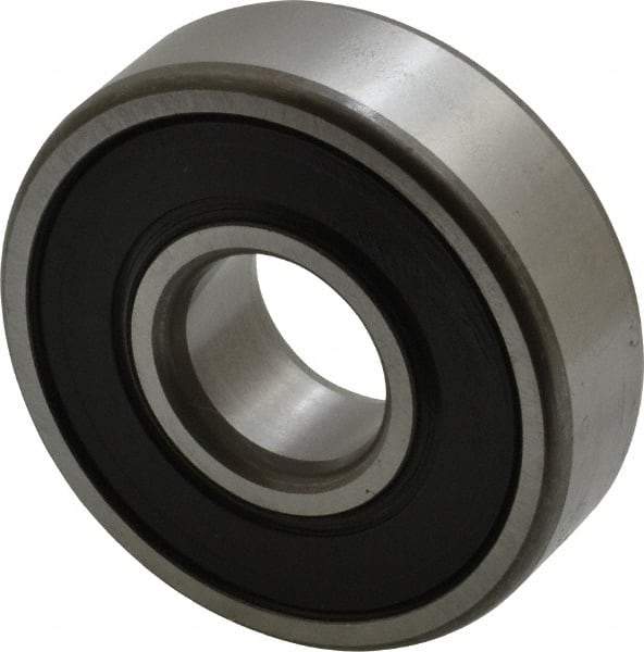 SKF - 15mm Bore Diam, 42mm OD, Double Seal Deep Groove Radial Ball Bearing - 13mm Wide, 1 Row, Round Bore, 5,400 Nm Static Capacity, 11,900 Nm Dynamic Capacity - Industrial Tool & Supply