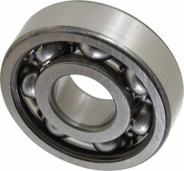 SKF - 17mm Bore Diam, 47mm OD, Open Deep Groove Radial Ball Bearing - 14mm Wide, 1 Row, Round Bore, 6,550 Nm Static Capacity, 14,300 Nm Dynamic Capacity - Industrial Tool & Supply