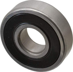SKF - 20mm Bore Diam, 52mm OD, Double Seal Deep Groove Radial Ball Bearing - 15mm Wide, 1 Row, Round Bore, 7,800 Nm Static Capacity, 16,800 Nm Dynamic Capacity - Industrial Tool & Supply