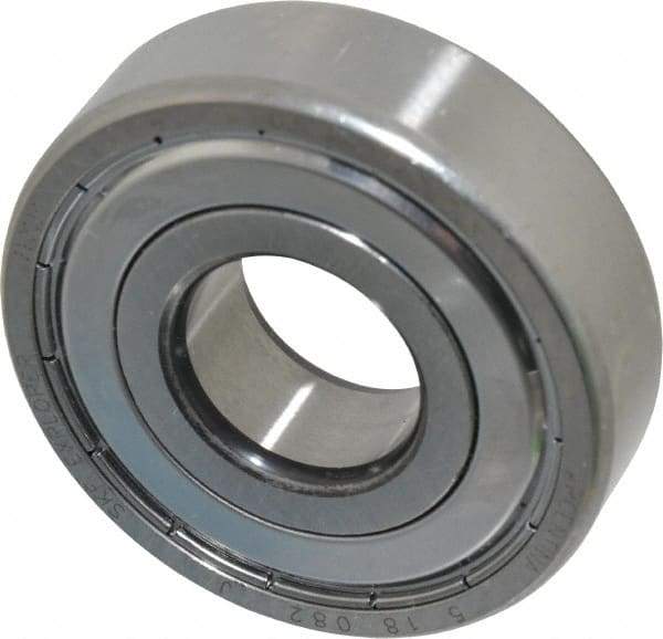 SKF - 20mm Bore Diam, 52mm OD, Double Shield Deep Groove Radial Ball Bearing - 15mm Wide, 1 Row, Round Bore, 7,800 Nm Static Capacity, 16,800 Nm Dynamic Capacity - Industrial Tool & Supply