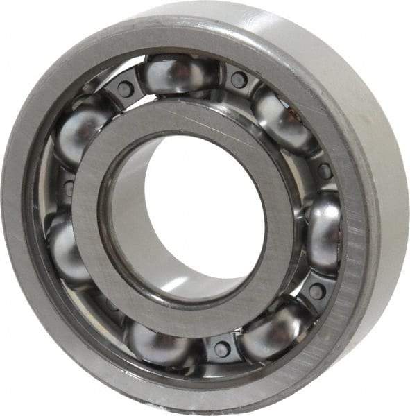 SKF - 25mm Bore Diam, 62mm OD, Open Deep Groove Radial Ball Bearing - 17mm Wide, 1 Row, Round Bore, 11,600 Nm Static Capacity, 23,400 Nm Dynamic Capacity - Industrial Tool & Supply