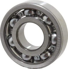 SKF - 25mm Bore Diam, 62mm OD, Open Deep Groove Radial Ball Bearing - 17mm Wide, 1 Row, Round Bore, 11,600 Nm Static Capacity, 23,400 Nm Dynamic Capacity - Industrial Tool & Supply