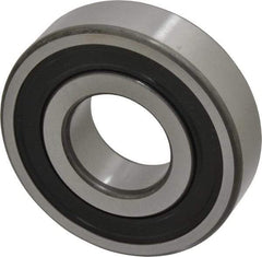 SKF - 30mm Bore Diam, 72mm OD, Double Seal Deep Groove Radial Ball Bearing - 19mm Wide, 1 Row, Round Bore, 16,000 Nm Static Capacity, 29,600 Nm Dynamic Capacity - Industrial Tool & Supply