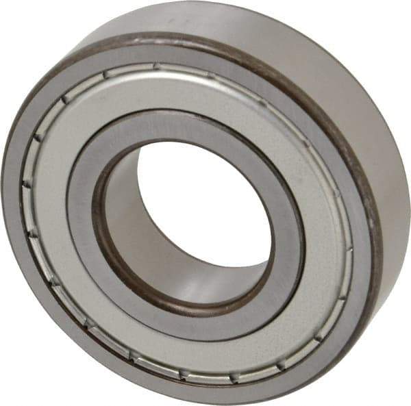 SKF - 35mm Bore Diam, 80mm OD, Double Shield Deep Groove Radial Ball Bearing - 21mm Wide, 1 Row, Round Bore, 19,000 Nm Static Capacity, 35,100 Nm Dynamic Capacity - Industrial Tool & Supply