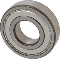 SKF - 35mm Bore Diam, 80mm OD, Double Shield Deep Groove Radial Ball Bearing - 21mm Wide, 1 Row, Round Bore, 19,000 Nm Static Capacity, 35,100 Nm Dynamic Capacity - Industrial Tool & Supply