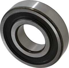 SKF - 40mm Bore Diam, 90mm OD, Double Seal Deep Groove Radial Ball Bearing - 23mm Wide, 1 Row, Round Bore, 24,000 Nm Static Capacity, 42,300 Nm Dynamic Capacity - Industrial Tool & Supply