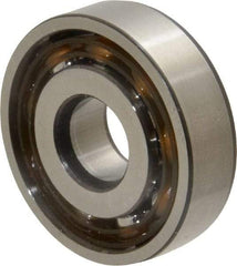 SKF - 10mm Bore Diam, 30mm OD, Open Angular Contact Radial Ball Bearing - 9mm Wide, 1 Row, Round Bore, 3,350 Lb Static Capacity, 7,020 Lb Dynamic Capacity - Industrial Tool & Supply