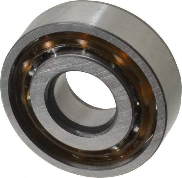 SKF - 12mm Bore Diam, 32mm OD, Open Angular Contact Radial Ball Bearing - 10mm Wide, 1 Row, Round Bore, 3,800 Lb Static Capacity, 7,610 Lb Dynamic Capacity - Industrial Tool & Supply