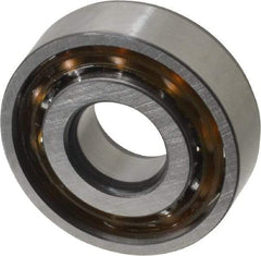 SKF - 12mm Bore Diam, 32mm OD, Open Angular Contact Radial Ball Bearing - 10mm Wide, 1 Row, Round Bore, 3,800 Lb Static Capacity, 7,610 Lb Dynamic Capacity - Industrial Tool & Supply