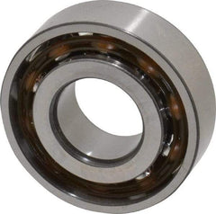 SKF - 15mm Bore Diam, 35mm OD, Open Angular Contact Radial Ball Bearing - 11mm Wide, 1 Row, Round Bore, 4,800 Lb Static Capacity, 8,840 Lb Dynamic Capacity - Industrial Tool & Supply