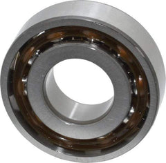 SKF - 17mm Bore Diam, 40mm OD, Open Angular Contact Radial Ball Bearing - 12mm Wide, 1 Row, Round Bore, 6,100 Lb Static Capacity, 10,400 Lb Dynamic Capacity - Industrial Tool & Supply