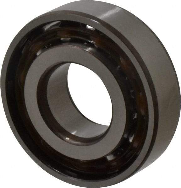SKF - 20mm Bore Diam, 47mm OD, Open Angular Contact Radial Ball Bearing - 14mm Wide, 1 Row, Round Bore, 8,300 Lb Static Capacity, 14,000 Lb Dynamic Capacity - Industrial Tool & Supply
