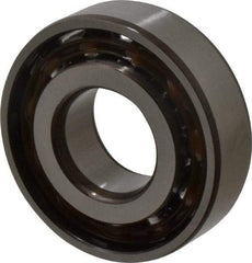 SKF - 20mm Bore Diam, 47mm OD, Open Angular Contact Radial Ball Bearing - 14mm Wide, 1 Row, Round Bore, 8,300 Lb Static Capacity, 14,000 Lb Dynamic Capacity - Industrial Tool & Supply
