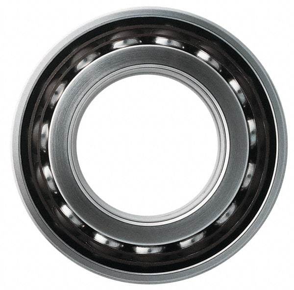 SKF - 20mm Bore Diam, 52mm OD, Open Angular Contact Radial Ball Bearing - 15mm Wide, 1 Row, Round Bore, 9,500 Lb Static Capacity, 17,400 Lb Dynamic Capacity - Industrial Tool & Supply