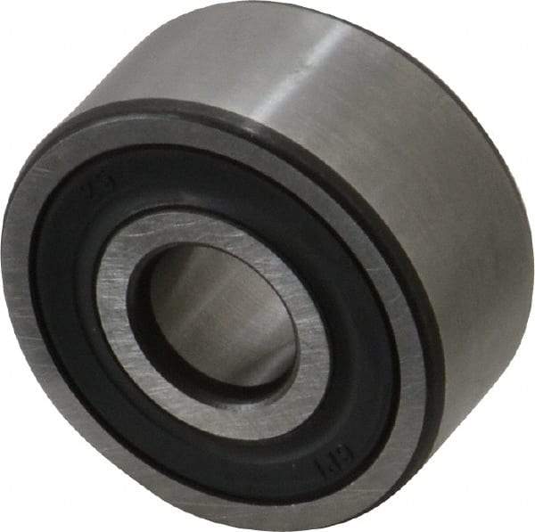 SKF - 10mm Bore Diam, 30mm OD, Double Seal Angular Contact Radial Ball Bearing - 14mm Wide, 2 Rows, Round Bore, 4,300 Lb Static Capacity, 7,610 Lb Dynamic Capacity - Industrial Tool & Supply