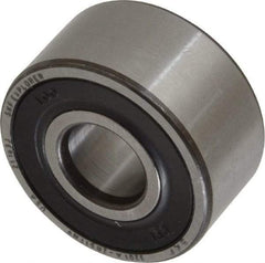 SKF - 12mm Bore Diam, 32mm OD, Double Seal Angular Contact Radial Ball Bearing - 15.9mm Wide, 2 Rows, Round Bore, 5,600 Lb Static Capacity, 10,100 Lb Dynamic Capacity - Industrial Tool & Supply