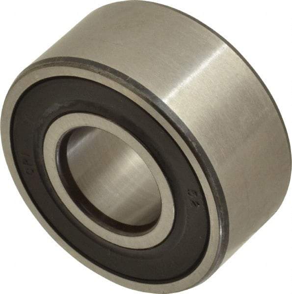 SKF - 15mm Bore Diam, 35mm OD, Double Seal Angular Contact Radial Ball Bearing - 15.9mm Wide, 2 Rows, Round Bore, 6,700 Lb Static Capacity, 11,200 Lb Dynamic Capacity - Industrial Tool & Supply