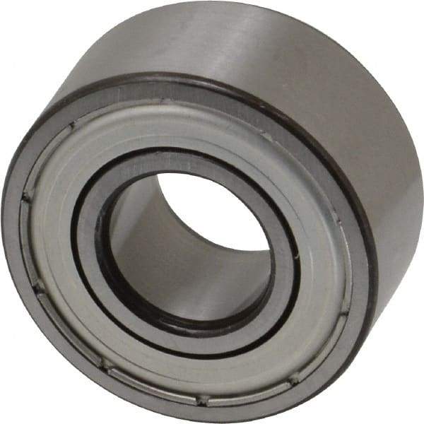 SKF - 15mm Bore Diam, 35mm OD, Double Shield Angular Contact Radial Ball Bearing - 15.9mm Wide, 2 Rows, Round Bore, 6,700 Lb Static Capacity, 11,200 Lb Dynamic Capacity - Industrial Tool & Supply