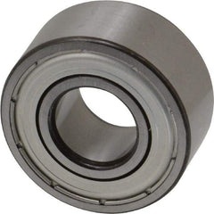 SKF - 15mm Bore Diam, 35mm OD, Double Shield Angular Contact Radial Ball Bearing - 15.9mm Wide, 2 Rows, Round Bore, 6,700 Lb Static Capacity, 11,200 Lb Dynamic Capacity - Industrial Tool & Supply