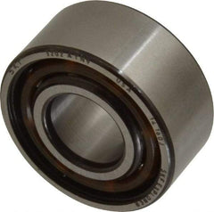 SKF - 15mm Bore Diam, 35mm OD, Open Angular Contact Radial Ball Bearing - 15.9mm Wide, 2 Rows, Round Bore, 6,700 Lb Static Capacity, 11,200 Lb Dynamic Capacity - Industrial Tool & Supply